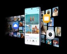 Rendu artistique du Galaxy S26 Ultra montrant le stockage de photos et de vidéos.