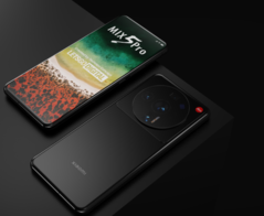 Rendu conceptuel du Xiaomi Mix 5 Pro. Le Xiaomi 12 Ultra sera probablement similaire. (Source : LetsGoDigital)