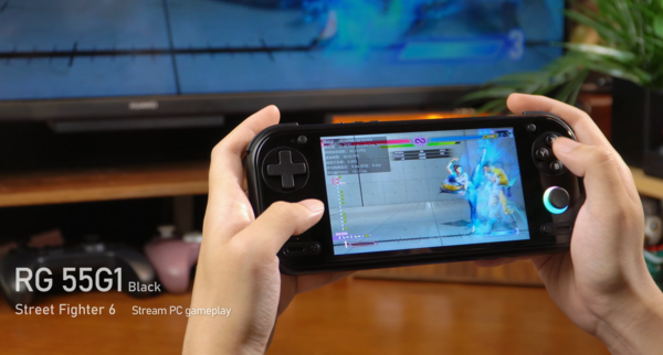 L'Anbernic RG 55G1 peut également être utilisé pour diffuser des jeux en streaming depuis un PC.