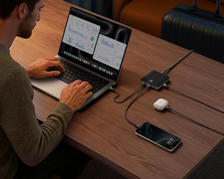 Le chargeur Anker Nano (130W, 6 ports). (Source de l'image : Anker via Amazon)