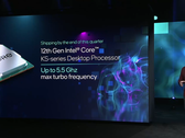 Intel a présenté le Core i9-12900KS en janvier au CES 2022. (Image source : Intel)