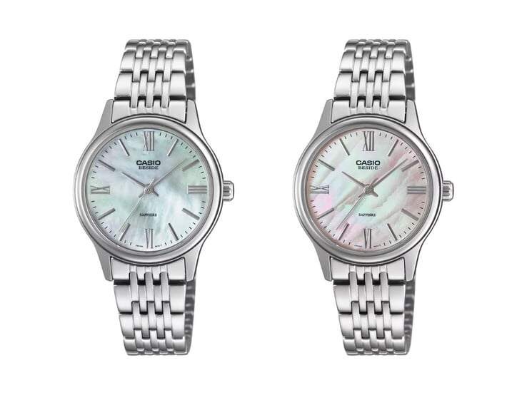 Les montres Casio Beside Line BLS-100DS-2AV (à gauche) et BLS-100DS-4AV (à droite). (Source de l'image : Casio, édité)