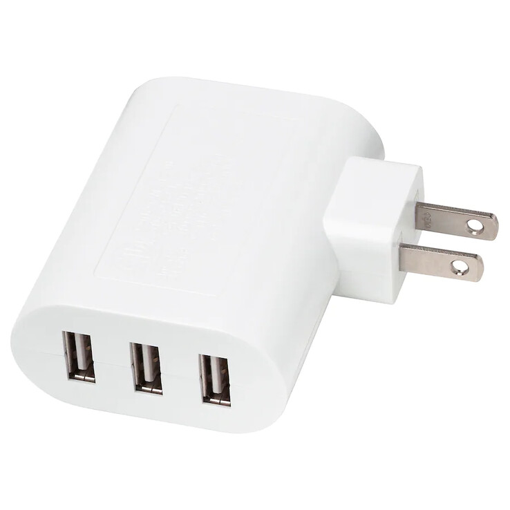 Le chargeur USB à 3 ports IKEA SMAHAGEL. (Image source : IKEA)