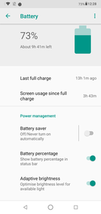 Asus Zenfone Max M2 - Réglages de la batterie.