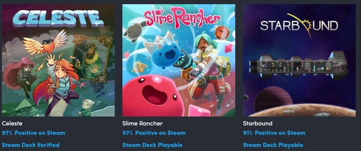 Les trois jeux du niveau 5 de cette collection Humble Bundle