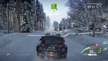 Sur la photo : une capture d'écran du jeu « WRC 7 : Championnat du monde des rallyes FIA ».