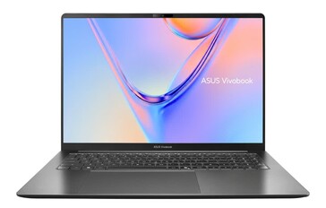 Asus Vivobook S16 vu de face avec son écran ouvert