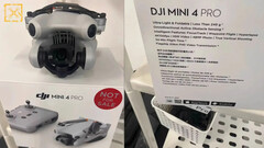 Le Mini 4 Pro et son emballage de vente. (Source de l&#039;image : @Quadro_News)