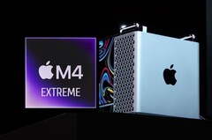 Avec l'abandon du SoC M4 Extreme, le prochain Mac Pro Apple devra probablement se contenter du M4 Ultra. (Source de l'image : Apple, édité)