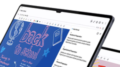 Un écran de tablette à encoche. (Source de l'image : Samsung)