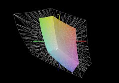Medion Erazer Deputy 15 P1 vs AdobeRGB