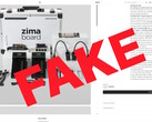 Faux magasin pour les produits Zima