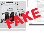 Faux magasin pour les produits Zima