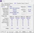 Informations sur le système CPU-Z : SPD