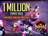 Une capture d'écran de l'annonce du million d'exemplaires vendus de Nioh 3 par Team Ninja