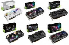 Ces cartes graphiques Asus AIB ont déjà été mises à jour avec les nouveaux prix plus élevés. (Source de l'image : Asus - édité)