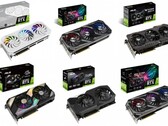 Ces cartes graphiques Asus AIB ont déjà été mises à jour avec les nouveaux prix plus élevés. (Source de l'image : Asus - édité)