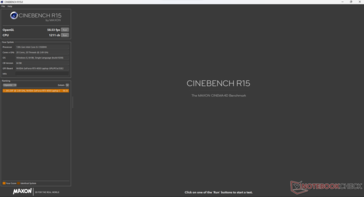 Performances de Cinebench R15 sur la batterie (une seule fois)