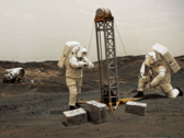 Les colons de Mars tels qu'imaginés par la NASA. (Source : NASA)
