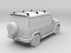 La future Mercedes Classe G EQ reste apparemment fidèle à l'aspect caissonné de la Classe G. (Source de l'image : Mercedes-Benz)