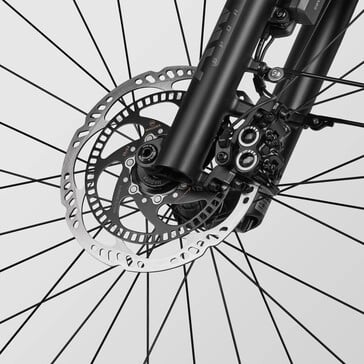 Le système de freinage antiblocage peut rendre le vélo électrique plus sûr (Source : Canyon)