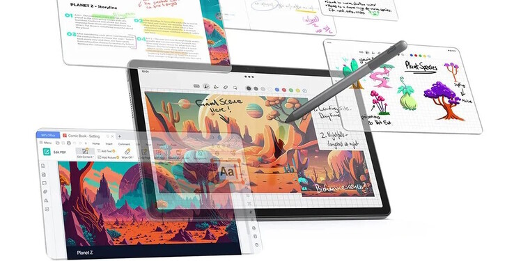 Le stylo optionnel permet de prendre des notes et de faire des dessins