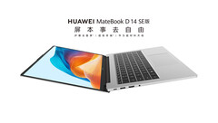 Huawei a doté le MateBook D 14 SE d'un écran 16:10 et d'un processeur Intel Raptor Lake cette année. (Source de l'image : Huawei)
