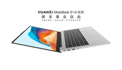 Huawei a doté le MateBook D 14 SE d&#039;un écran 16:10 et d&#039;un processeur Intel Raptor Lake cette année. (Source de l&#039;image : Huawei)