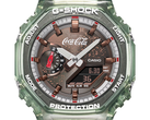 Gros plan sur le cadran du Casio GA-2100CC-3A.