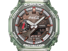 Gros plan sur le cadran du Casio GA-2100CC-3A.