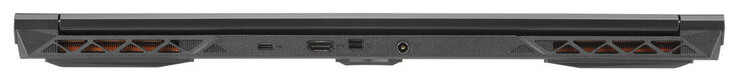 Arrière : USB 3.2 Gen 2 (USB-C), HDMI 2.1, Mini Displayport 1.4, adaptateur secteur