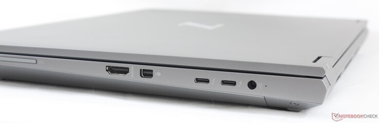 C'est vrai : Lecteur de carte SD, HDMI 2.0b, Mini DisplayPort 1.4, 2x USB-C avec Thunderbolt 3, adaptateur secteur