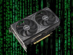 La RTX 5060 serait lancée bien plus tôt que la RTX 4060 illustrée ci-dessus. (Source de l'image : Asus, Unsplash, édité)