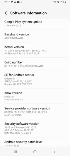 Logiciel Samsung Galaxy A13