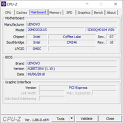 Lenovo ThinkPad P1 - CPU-Z : carte-mère.