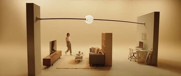 Peut être installé avec des configurations de rails flexibles (source d'image : capture d'écran vidéo du produit)