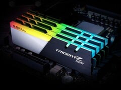 G.Skill Trident Z Neo Series DDR4 RAM installée sur la carte mère (Image source : G.Skill with edits)