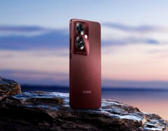 L&#039;Oppo F25 Pro 5G est doté d&#039;un dos texturé optionnel d&#039;un rouge accrocheur (Image : Oppo)