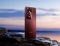 L'Oppo F25 Pro 5G est doté d'un dos texturé optionnel d'un rouge accrocheur (Image : Oppo)