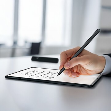 Le Motorola Razr Fold prend en charge le stylet, contrairement au Galaxy Z Fold 7. (Image source : Evan Blass)