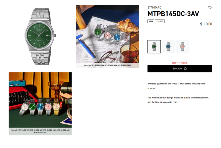 (Source de l'image : Casio)