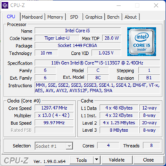 Info système : CPU-Z CPU