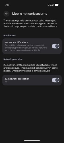 Options de sécurité pour les réseaux mobiles