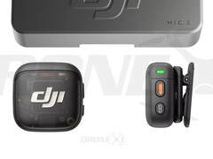 Le DJI Mic 3 sera légèrement plus grand que le Mic Mini et considérablement plus petit que le Mic 2 (Source de l'image : via DroneXL & Jasper Ellens)