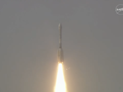 Le véhicule de lancement de NISAR décolle du Centre spatial Satish Dhawan (Image source : ISRO)
