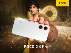 Le Poco X8 Pro dans l'une de ses deux options de couleur de lancement. 
