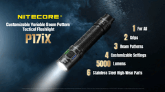 Le Nitecore P17iX offre les mêmes caractéristiques que le P27iX, mais avec une tête plus petite
