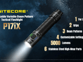 Le Nitecore P17iX offre les mêmes caractéristiques que le P27iX, mais avec une tête plus petite