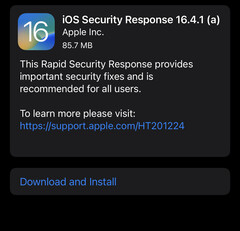 Apple a présenté aujourd&#039;hui sa première mise à jour publique &quot;Rapid Security Response&quot;. (Image : own)
