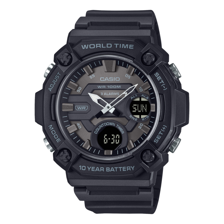 La montre Casio AEQ120W-1BV est désormais disponible aux États-Unis. (Source de l'image : Casio)